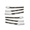 For LiXiang L7 L9 Stainless Steel Front Bumper Grille Trim Cover Air Deflector Sticker Car Styling Accessories  2024