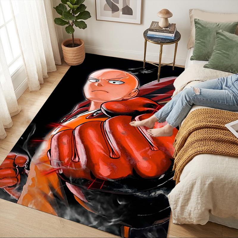 One Punch Man Living Room Nonslip Area Rug Soft Carpet For Bedroom Game Playroom Sofa Office Home Decor Doormat Christmas Gift C9302205