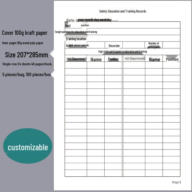 Customizable Equipment Maintenance & Operation Logbook for Workshop Machines