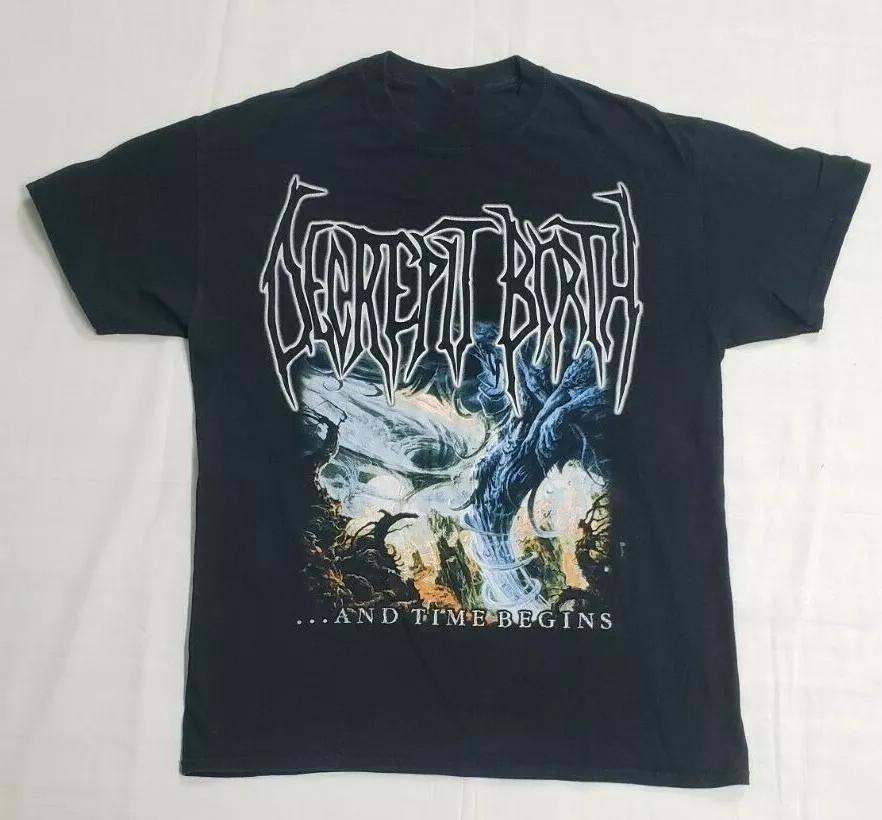 Decrepit Birth Band Black Cotton Short Sleeve Size S-5XL Shirt Unisex T-Shirt XXL