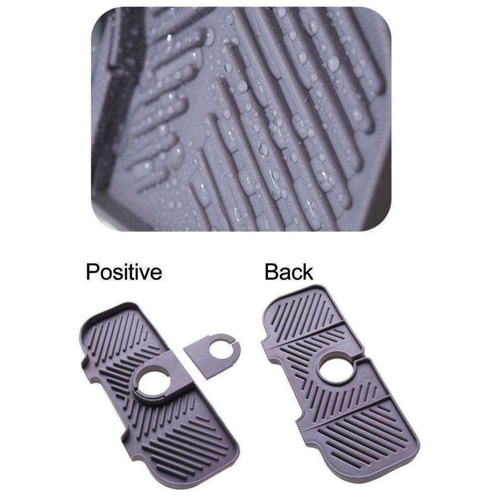 Kitchen Silicone Sink Faucet Mat Splash Guard for Sink Faucet Absorbent Sink Protectors Mat Bathroom Kitchen Water Draining Pad
