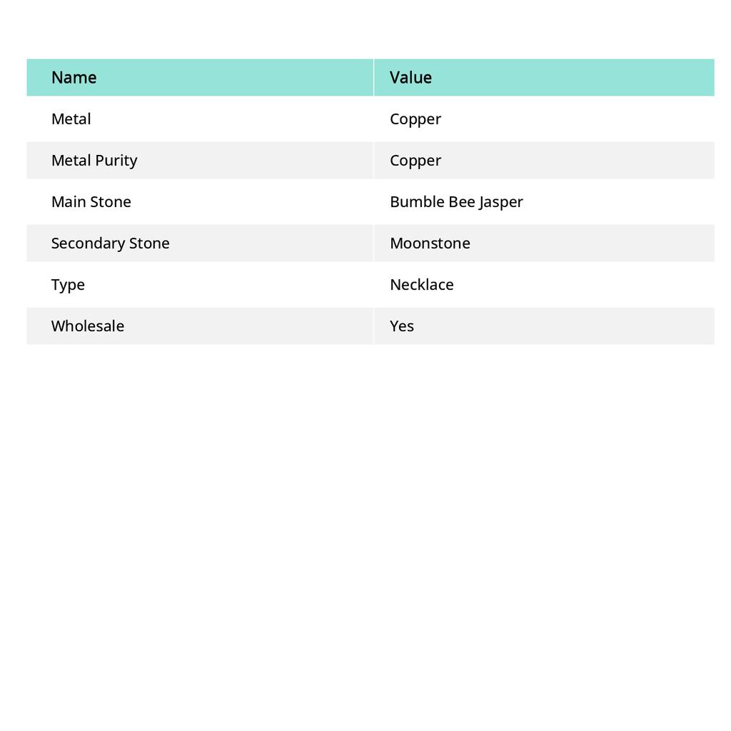 Bumble Bee Jasper Handmade Copper Wire Wrap Jewelry Necklace 18" G3w38