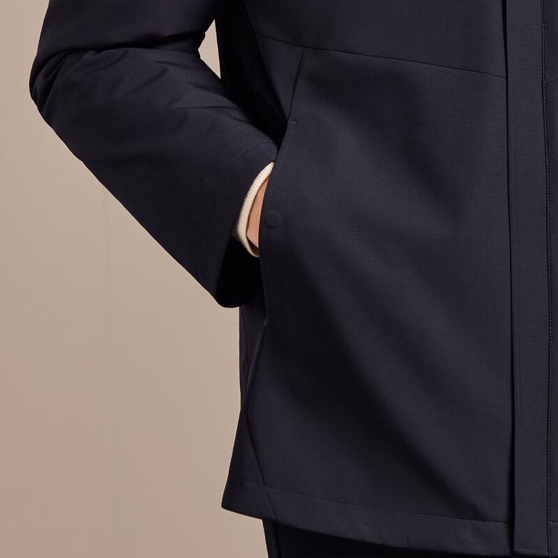 Antonio Men's Lightweight 85% Goose Down Detachable Hooded Jacket