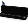 Set of 16 Black Velvet Jewelry Boxes for Earrings, Rings, Pendants, and Bracelets with Logo.