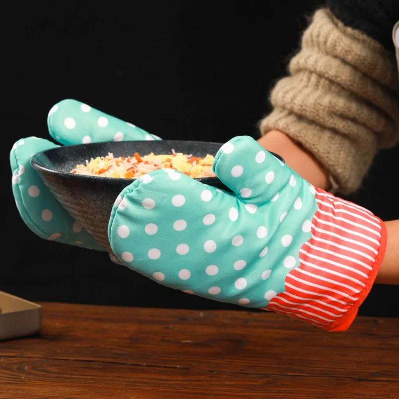 Thickened Microwave Oven Gloves Modern Simplicity Home Kitchen Baking Tools Creative Heat-resisting Anti-scald Gloves Anti-slip