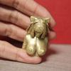 Statuie Fată Frumoasă Nudă cu Sâni Mari Alamă Neagră Egipt Regina Figurine Miniaturi Artă Corporală Artizanat Ornamente de Birou Decorațiuni Retro pentru Casă