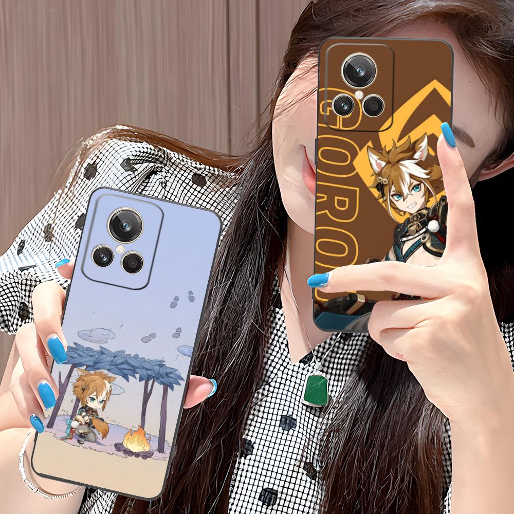 Game GI Gorou Mobile Phone Case for Realme 15 14 13 12 11 10 9 Pro Plus T I Lite 5G Colorful Printing Cover Cover Pretty Luxury