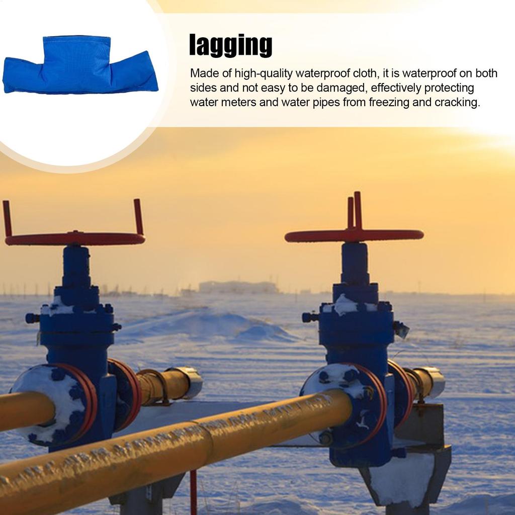 Winter Insulated Water Meter Protection Cover Pouch Easily Mounted Universal Backflow Preventer Cover for Winter Freezes Sturdy