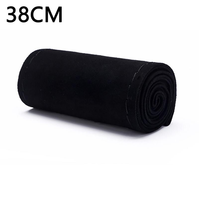 38cm car steering wheel cover short plush four seasons general purpose car чёрный