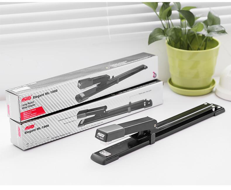 Qiwen Long Arm Stapler, 25-Page Capacity, 300mm Depth, Saddle Stitch