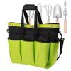 Gardening Tool Tote Bag Waterproof 8-Pocket Storage Organizer Canvas Garden Tote Bag Adjustable Shoulder Strap Garden Tool Bag