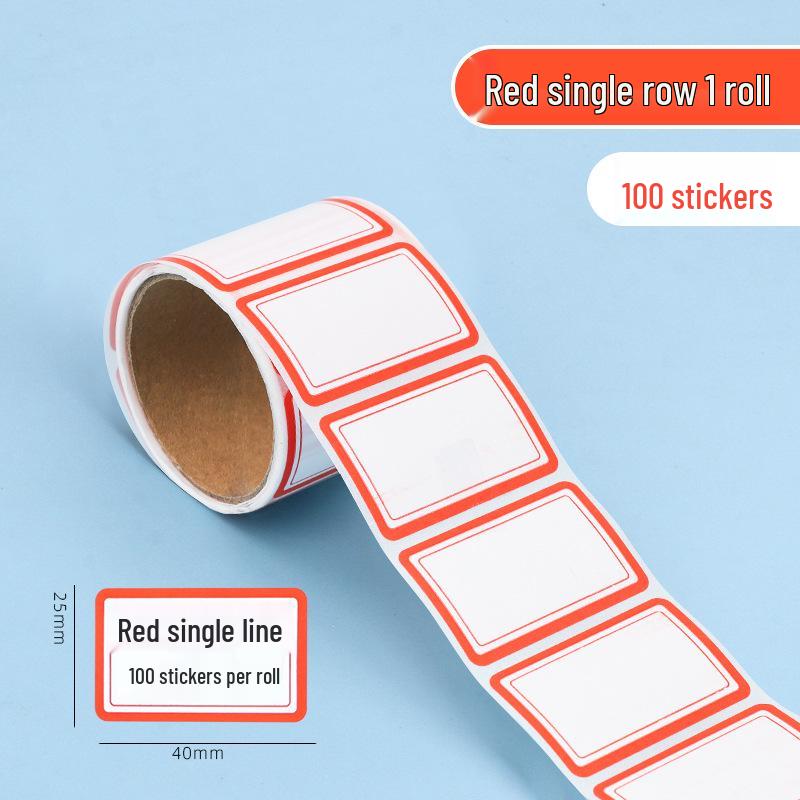 Self-Adhesive Handwritten Label Paper - 1000 Stickers for Office, Name Tags, Price Tags, and Memos