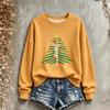 Women's Christmas Print Crewneck Sweatshirt Long Sleeve Casual Holiday Pullover