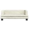 Dog Bed Cream 80x45x30 Cm Velvet