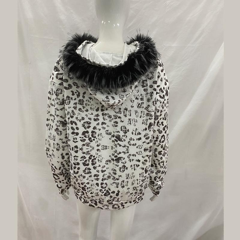 European and American Autumn and Winter Retro Y2k Men's and Women's Personalized Street Trend Printed Hooded Zipper Sweatshirt