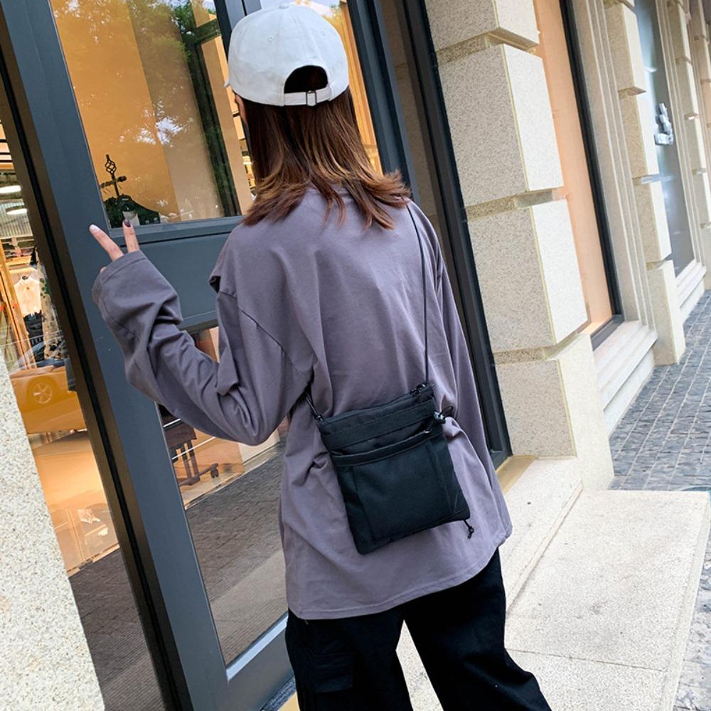 Letter Crossbody Bag Large Capacity Small Square Bag Simple Men's Shoulder Bag  Youth