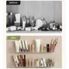 Waterproof Mirror Cabinet Organizer Wall Mounted Bathroom Storage Plastic Shelf For Cosmetics Space Efficient