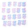 20pcs Bear Glass Beads Colorful Cute Lampwork Loose Spacer Bead For Jewelry Making DIY Necklace Bracelet Phone Chain Accessories