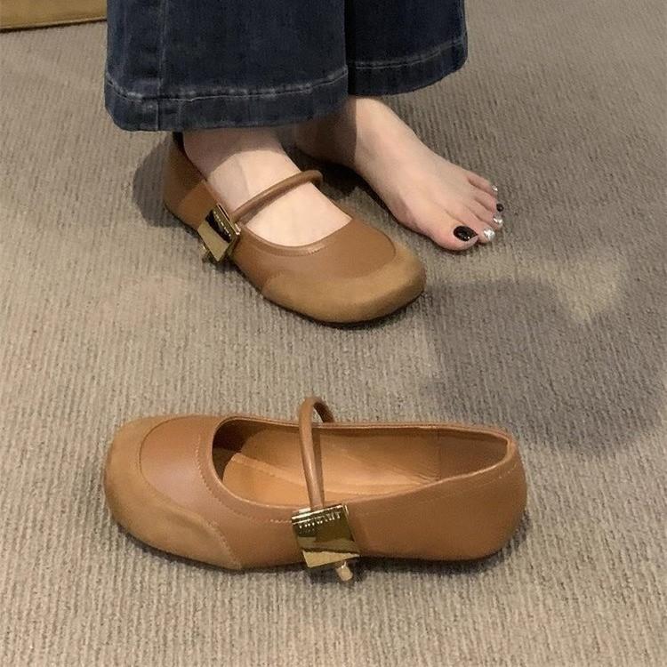 Cross Strap Tabi Flat Shoes Women Casual Fashion Design Mary Jane Shoes Slip-on Split Toe Ballet Shoes Spring Elegant Loafers