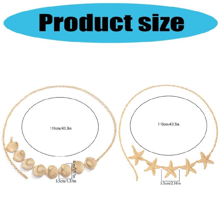 Aesthetic Body Waist Chain Luxury Fashion Waist Belt Chain Vintage Chain for Fashionable Outfits