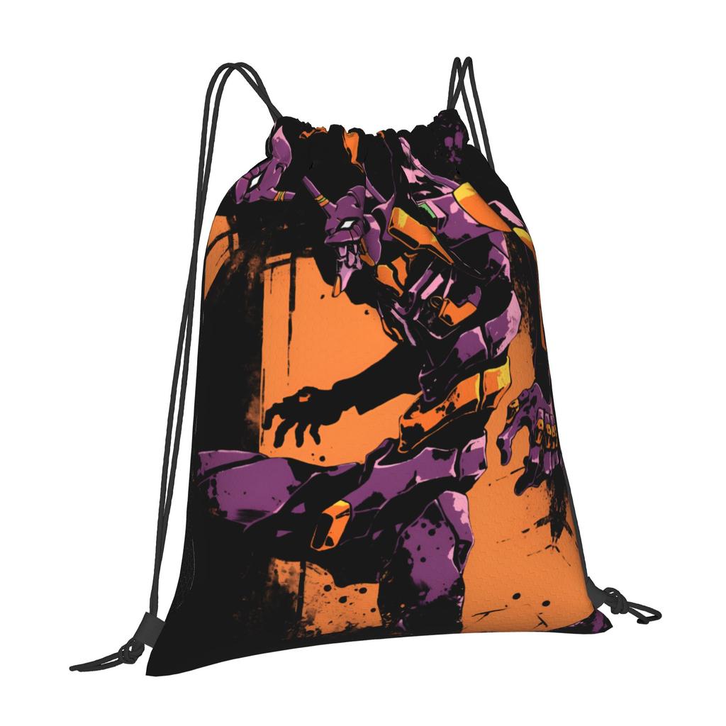 Custom EVA Evangelions Drawstring Bags for Shopping Yoga Backpacks Women Men Manga Sports Gym Sackpack