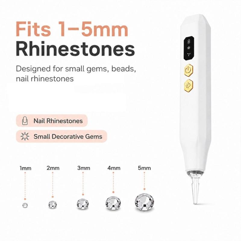 Two-Speed Drill Art Placement Pen with Air Pickup and Rechargeable Power for Focused Detail Work Tasks Use