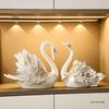 Swan Wine Rack Ornament - Elegant Display for Living Room or Dining Cabinet