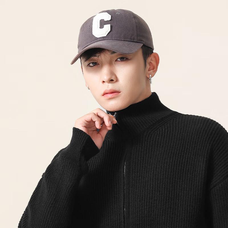 MINISO Men's Vintage Loose Knit Cardigan Sweater