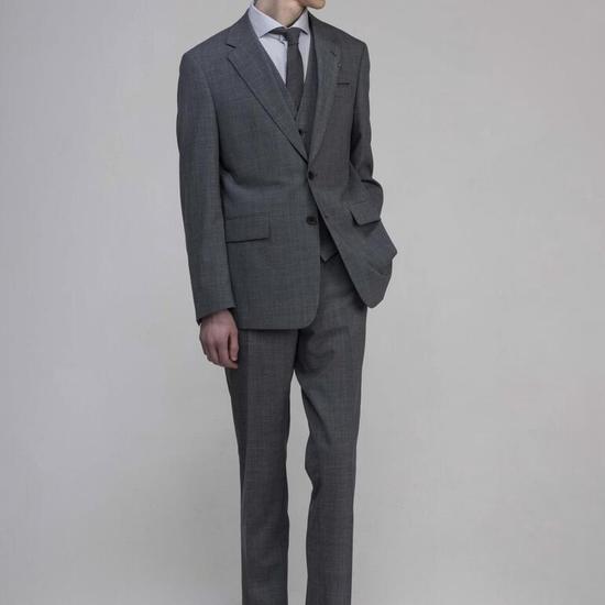 Giosong Giosignature Single Notched Suit Grey Check ZF3SU355GY