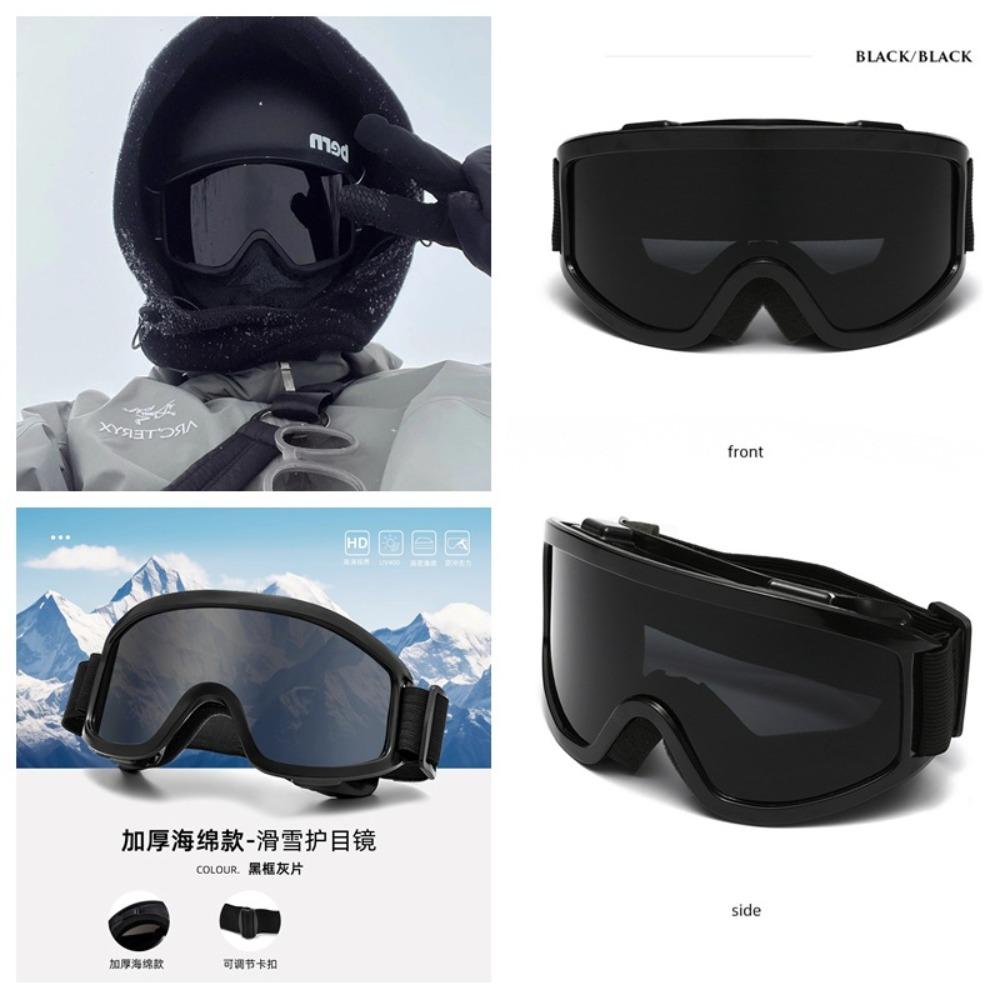 Adult Outdoor Ski Goggles Mountaineering Goggles Unisex Ski Glasses Snow Windproof Goggles Outdoor Glasses