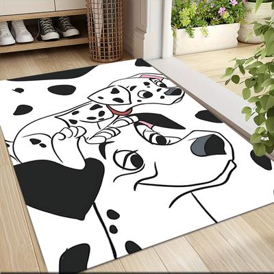Dalmatian Dogs Art Carpet Rug Soft Washable Anti Slip Home Living Room Sofa Mats Personalized Christmas Rug