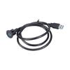 104cm USB3.0 Male To Female Extension Cable Plastic Texture for Car Dashboard Panel Mount with 5Gbps Data Transfer