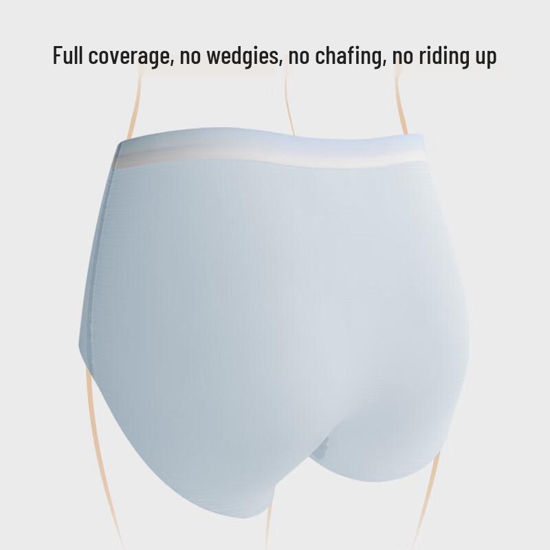 Duoduomian Women's Seamless High-Waist Underwear (3-Pack)