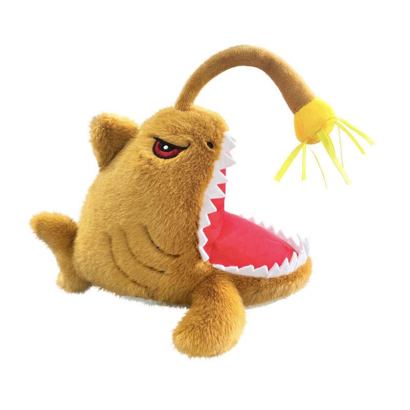 

Plush Lantern Fish Toy With Pp Cotton Filling Perfect For Childrens Bedtime Play And Gifts коричневий