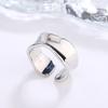 BF CLUB Silver Color Rings for Women Fashion Geometric Handmade Irregular Vintage Simple Ring Party Christmas Gift