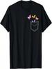 Butterfly Pocket Shirt Pocket Butterfly Lover Butterflies T-Shirt
