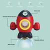 Bath Toys for Toddlers with Dunk and Launch Rocket, Rotating Dome Fountain and Water Spray