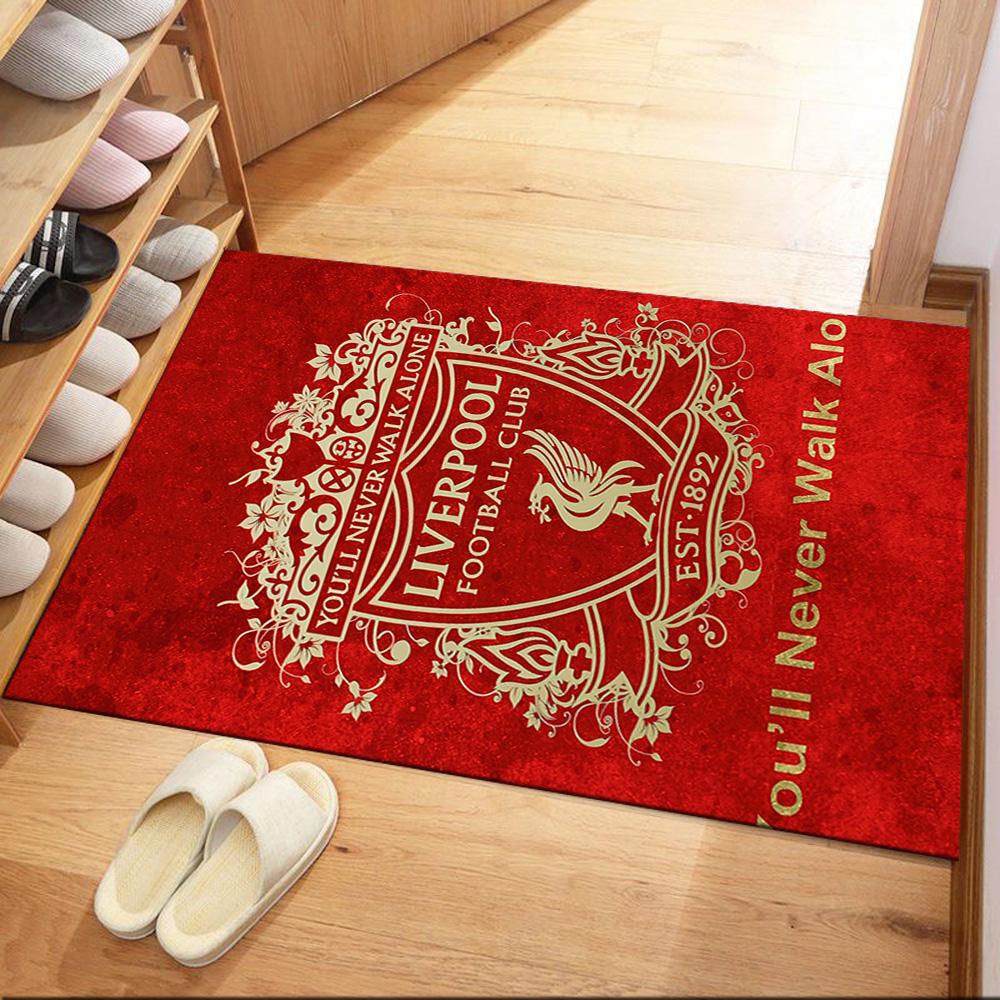 Liverpool Football Club Area Rug Design For Dormitory Study Room Decorate Room Game Room Antislip Carpet Decorate Offices Best For Christmas