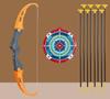 Children's toy bow targets arrows shooting set for fun