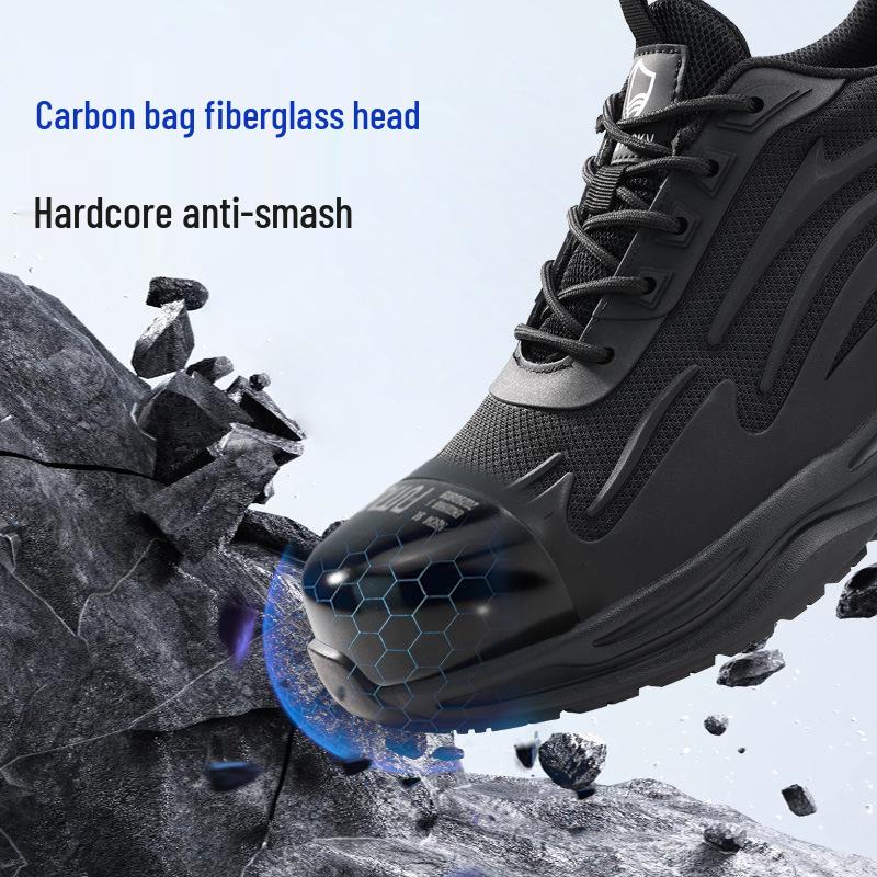 Blue Gull Shield Insulated Safety Shoes for Men - 10KV Electrician, Anti-Smash, Anti-Puncture, Carbon Fiber/Fiberglass Toe.