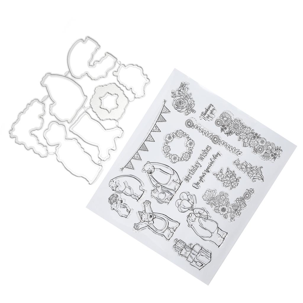 Przezroczysty Stempel do Tworzenia Pieczęci TPR Forma do Tworzenia Stempli Tłoczony Papier do Scrapbookingu Materiały do Rękodzieła