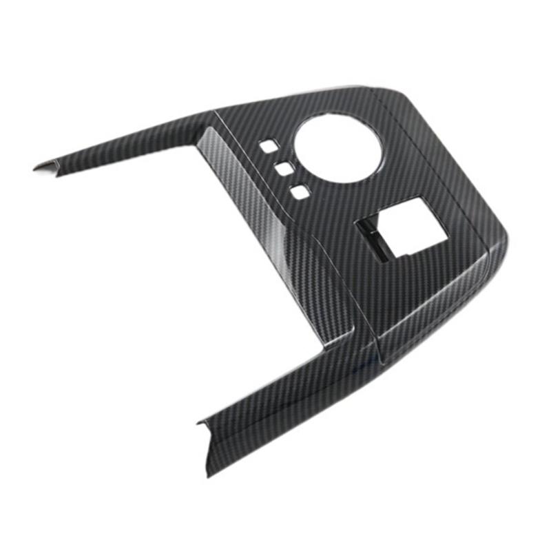 Auto Mittelkonsole Schaltknauf Abdeckung Zierleiste Kohlefaser Panel Zierleiste für MG4 2023 Innendekorationszubehör Ersatz