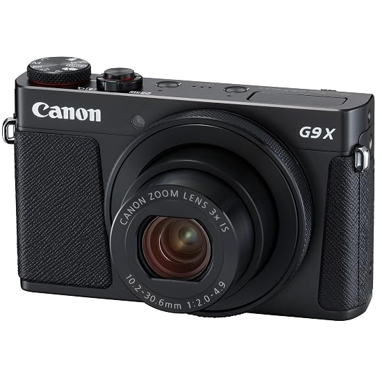 Kompaktný digitálny fotoaparát Canon PowerShot G9 X Mark II Čierny, 1-palcový senzor/Objektív F2.0/3x optický zoom B06VVVVSPG