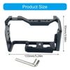 Multiple Interfaces Aluminum Camera Cage for ZV-E10 II Precisions Mechanism And Secure Cable Clamp