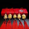 Gold Foil Wealth Cat Gourd Pendant - Perfect for Car Decoration and Business Grand Opening Gifts