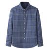 Camicia a quadri in flanella a maniche lunghe da uomo taglie forti Autunno/Inverno