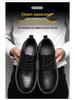 Herren Vielseitige Wasserdichte Schwarze Lederschuhe - Casual, Koch und Arbeitsstil, Koreanisches Martin-Design