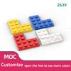 40pcs MOC Brick Parts PLATE 2X4X4 - 4x4 Corner Plate Compatible With 2639 Children's Toys Assembles Building Blocks