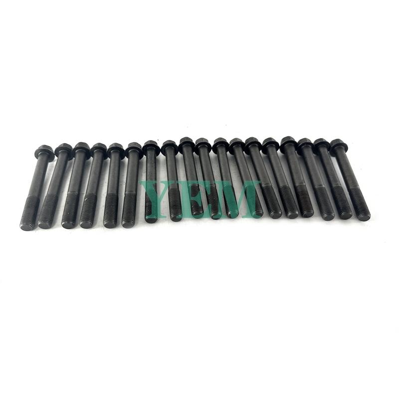 1 Set Cylinder Head Bolt (18pcs) For Isuzu 4BD1 Diesel Engine  4BD1 Cylinder Head Bolt.