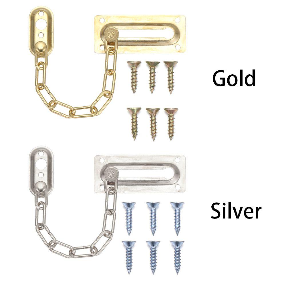 Bolt Safety Guard Protector Hardware Anti-theft Chain Slide Catch Chain Locks Security Door Chain